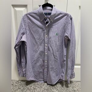 Ralph Lauren Men's Purple Gingham Shirt